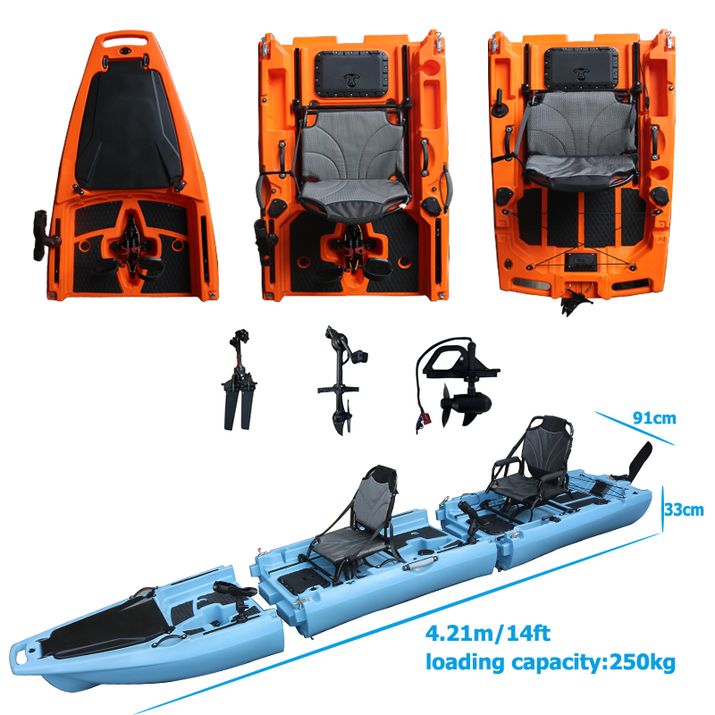 Fishing Kayak Seat - Caiaque de Pedal Desmontável para 2