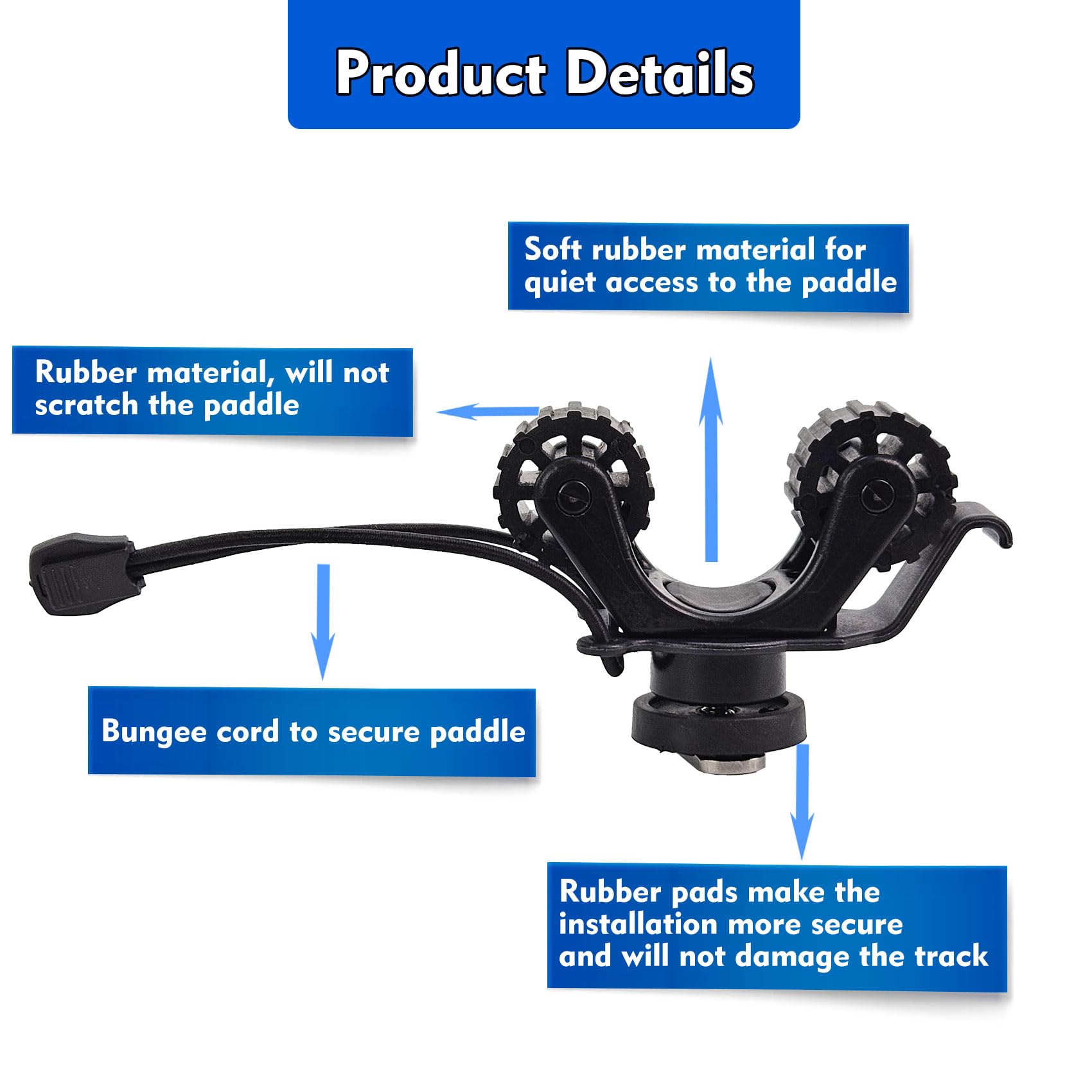 Suporte de remo para trilho de - Fishing Kayak Rod Holder avaliação e preço