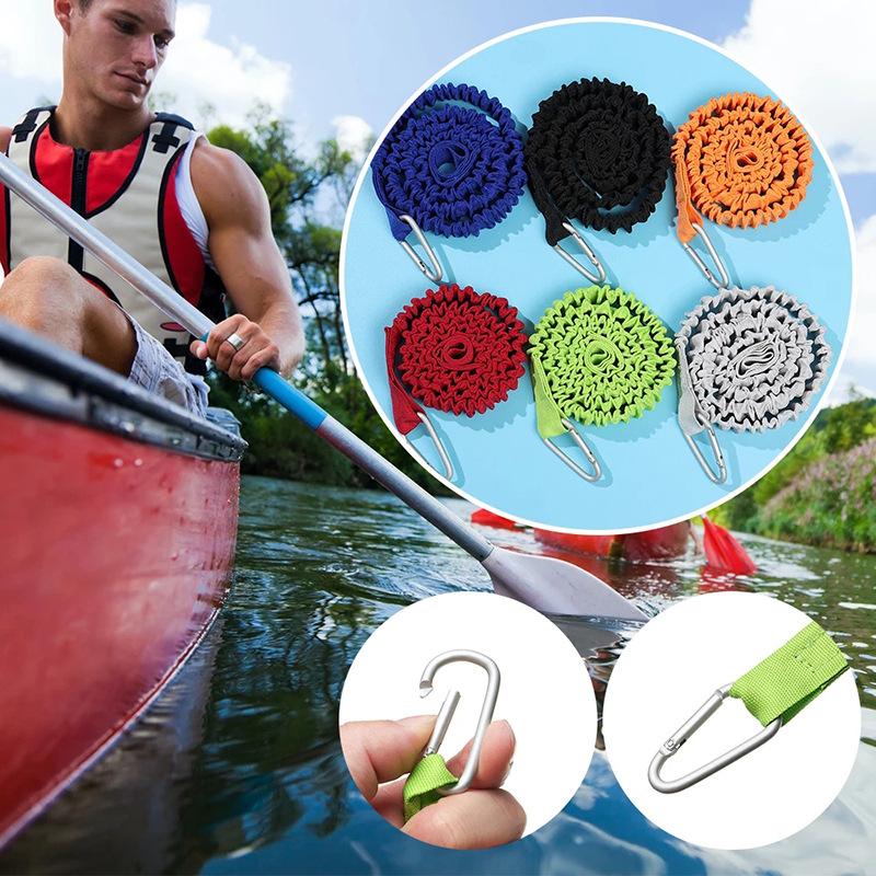 Cordão elástico ajustável para - Fishing Kayak Paddle Leash avaliação e preço
