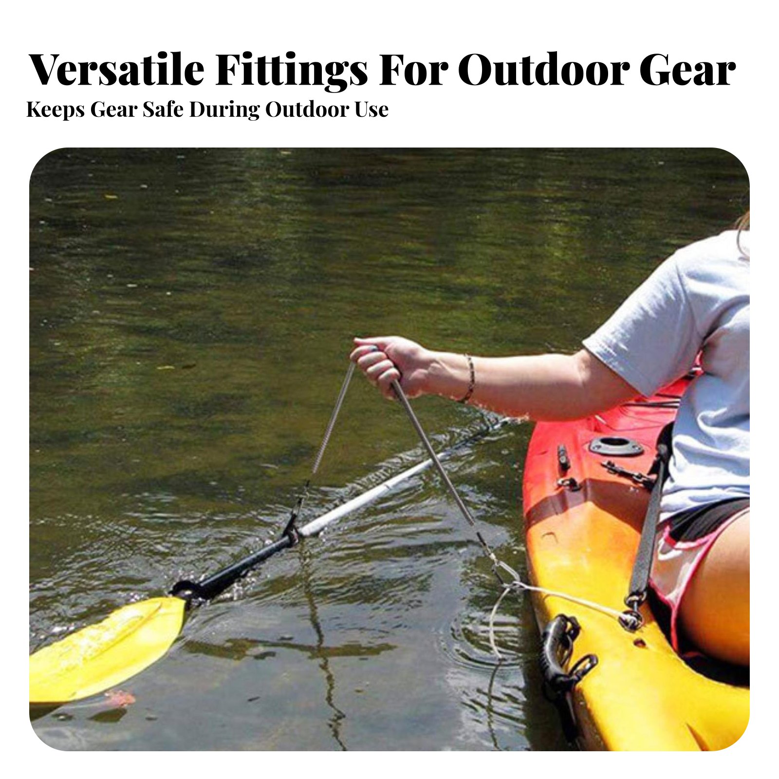 Corda Retrátil Ajustável para  - Fishing Kayak Paddle Leash avaliação e preço